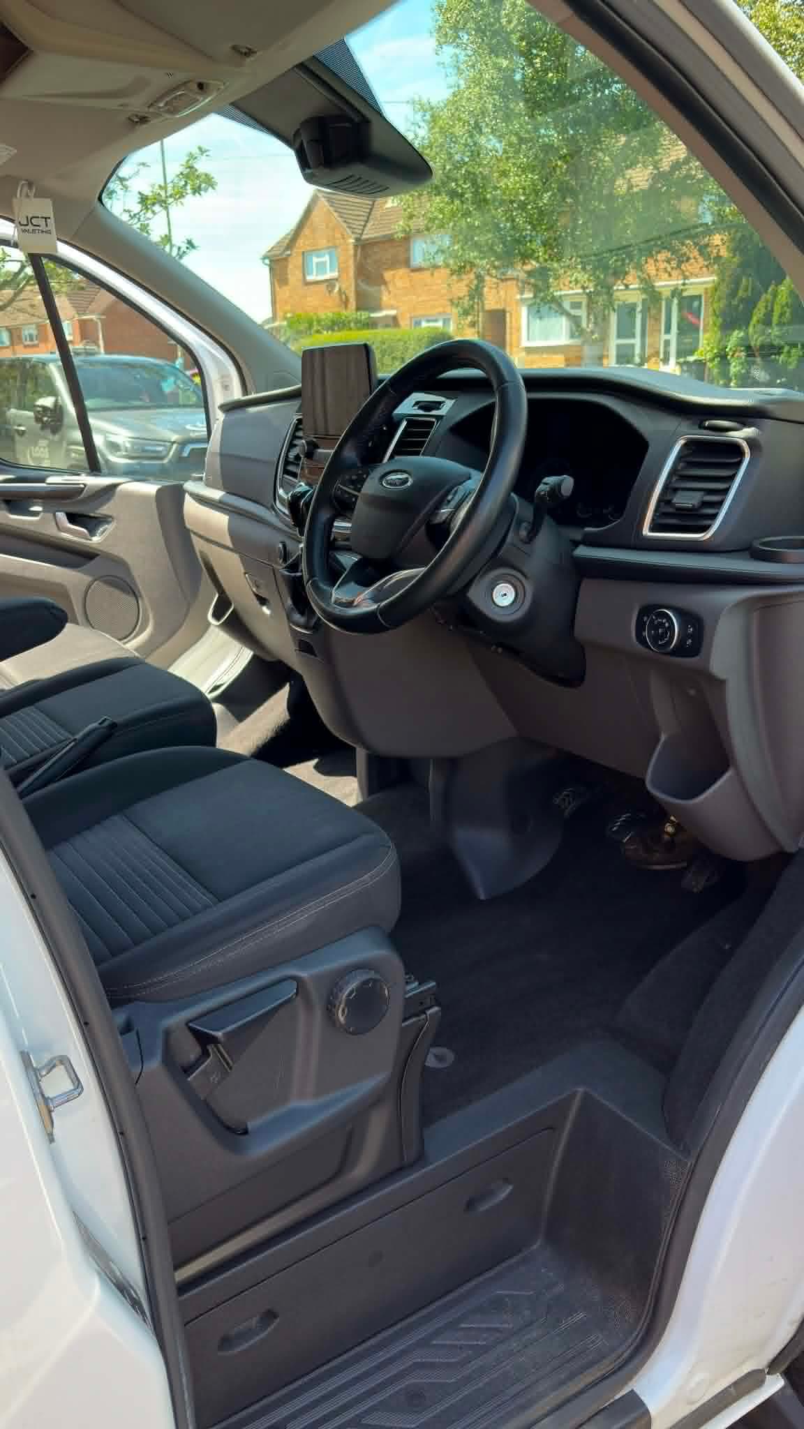 Ford Transit cab carpets and dash after an interior valet, mobile valeting Havant Ford Transit cab carpets and dash after an interior valet, mobile valeting Havant